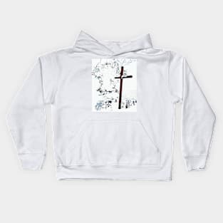 Cross in the Snow Kids Hoodie